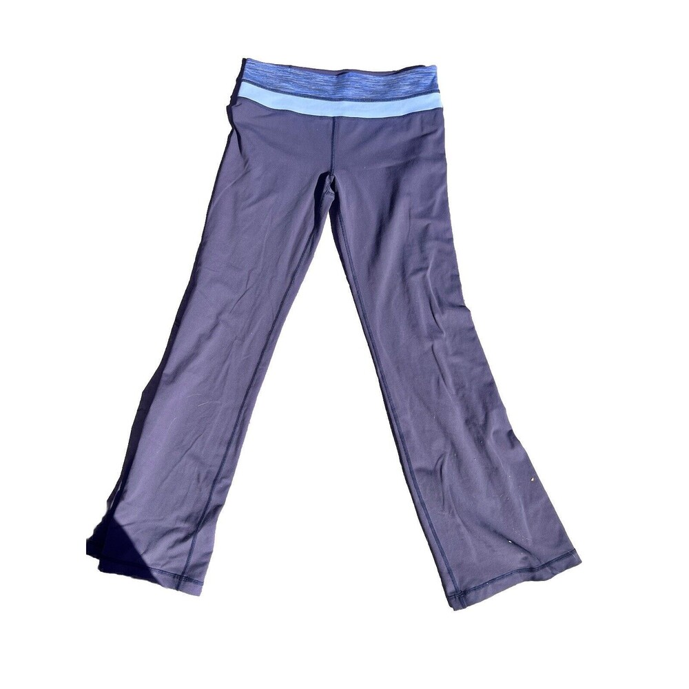Lulu Lemon Flare Purple And Blue Leggings Size 8